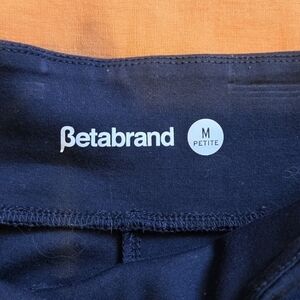 Betabrand Navy Flare Dress Pants